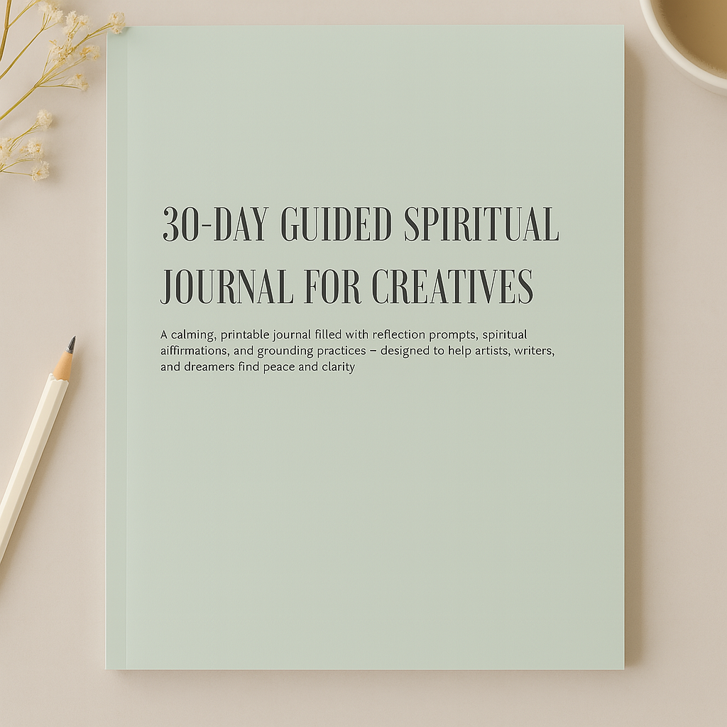30-Day Guided Spiritual Journal for Creatives (Printable PDF)